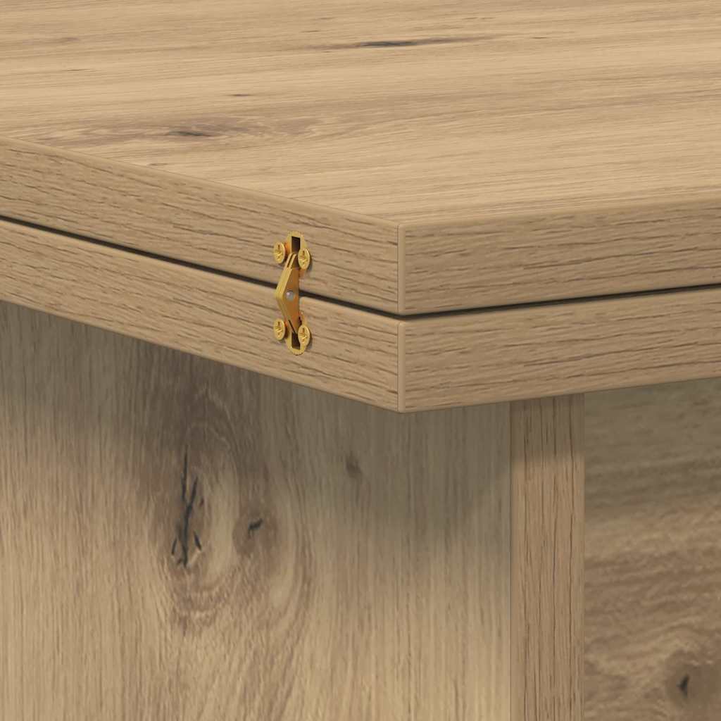 vidaXL Coffee Table Artisan Oak 55 x 54.5 x 45 cm Engineered wood