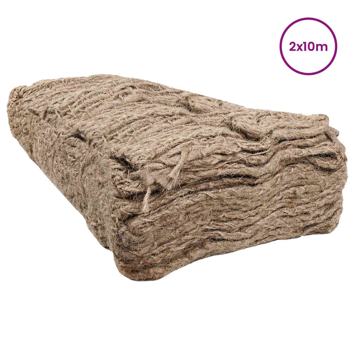 vidaXL Jute Embankment Mat Natural 2 x 10 m