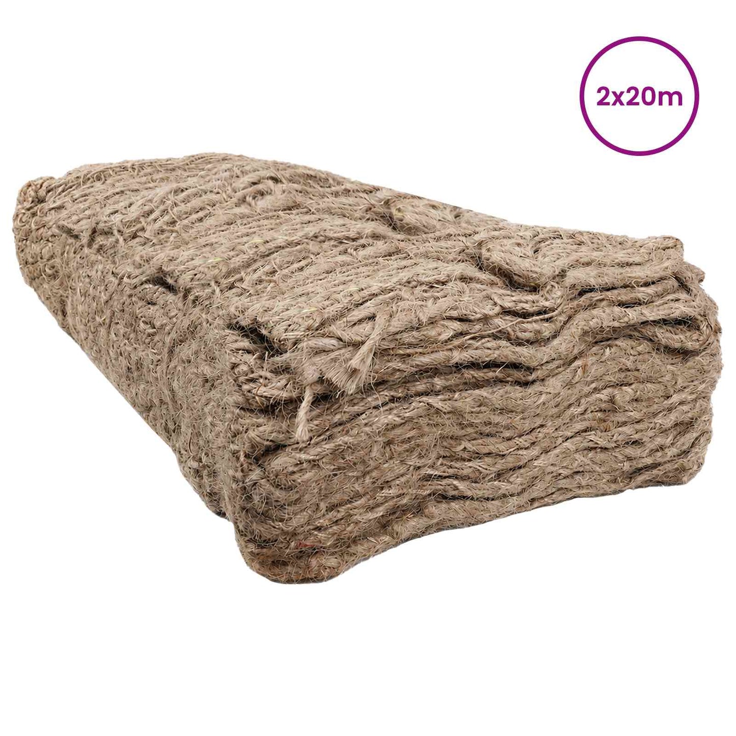 vidaXL Jute Embankment Mat Natural 2 x 20 m