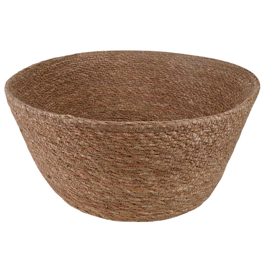 vidaXL Plant Pot with Handles Natural Ø 45 x 36 cm 100% Seagrass