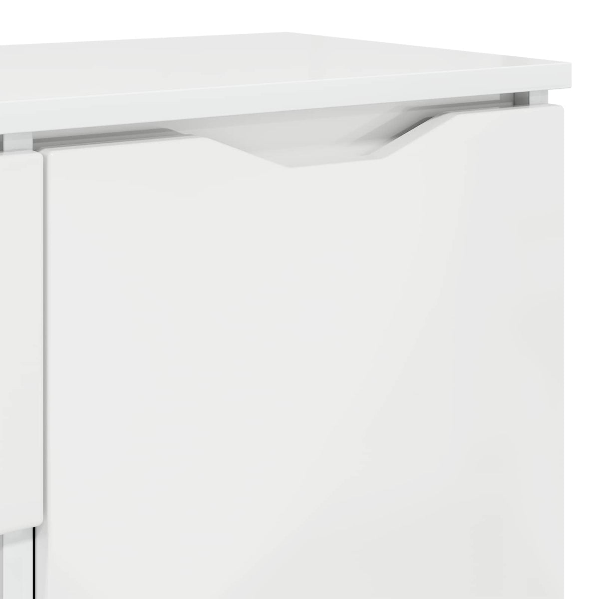 vidaXL Sideboard High Gloss White 100 x 30 x 65.6 Engineered Wood