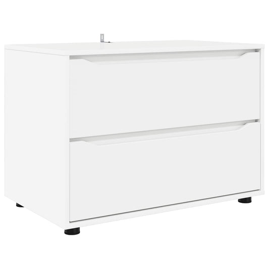 vidaXL Storage Cabinet 80 x 48 x 57 cm Engineered Wood White