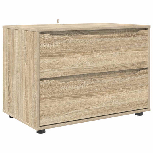vidaXL Storage Cabinet 80 x 48 x 57 cm Engineered Wood Sonoma Oak