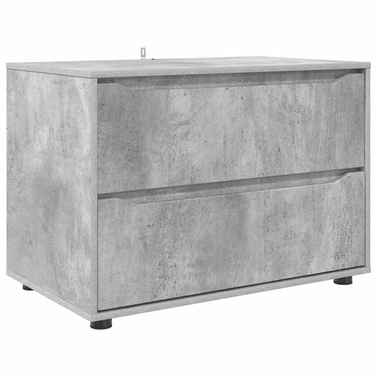 vidaXL Storage Cabinet 80 x 48 x 57 cm Engineered Wood Concrete Grey