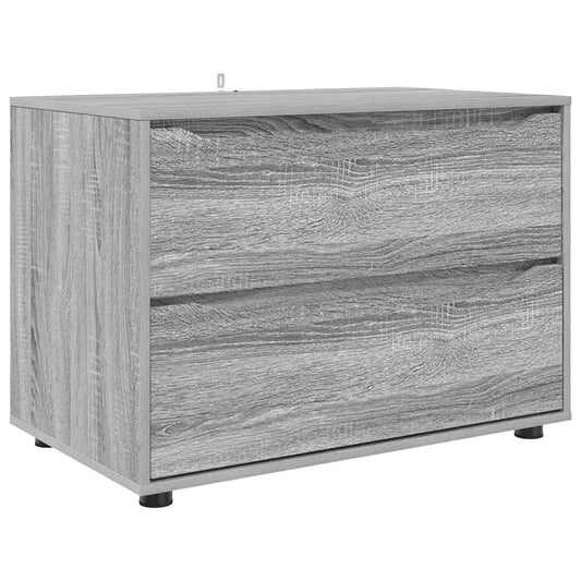 vidaXL Storage Cabinet 80 x 48 x 57 cm Engineered Wood Grey Sonoma