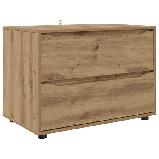 vidaXL Storage Cabinet 80 x 48 x 57 cm Engineered Wood Artisan Oak