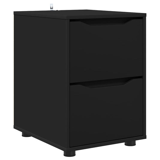 vidaXL Storage Cabinet 40 x 48 x 57 cm Engineered Wood Black