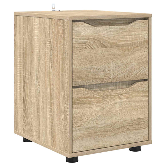 vidaXL Storage Cabinet 40 x 48 x 57 cm Engineered Wood Sonoma Oak