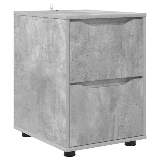 vidaXL Storage Cabinet 40 x 48 x 57 cm Engineered Wood Concrete Grey