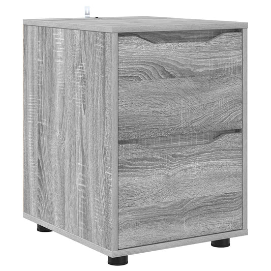 vidaXL Storage Cabinet 40 x 48 x 57 cm Engineered Wood Grey Sonoma