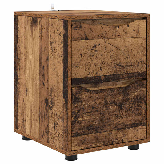 vidaXL Storage Cabinet 40 x 48 x 57 cm Engineered Wood Old Wood