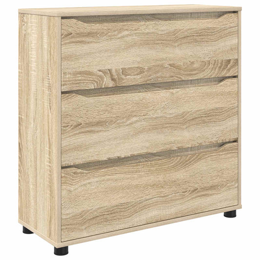 vidaXL Storage Cabinet 80 x 31 x 81 cm Engineered Wood Sonoma Oak