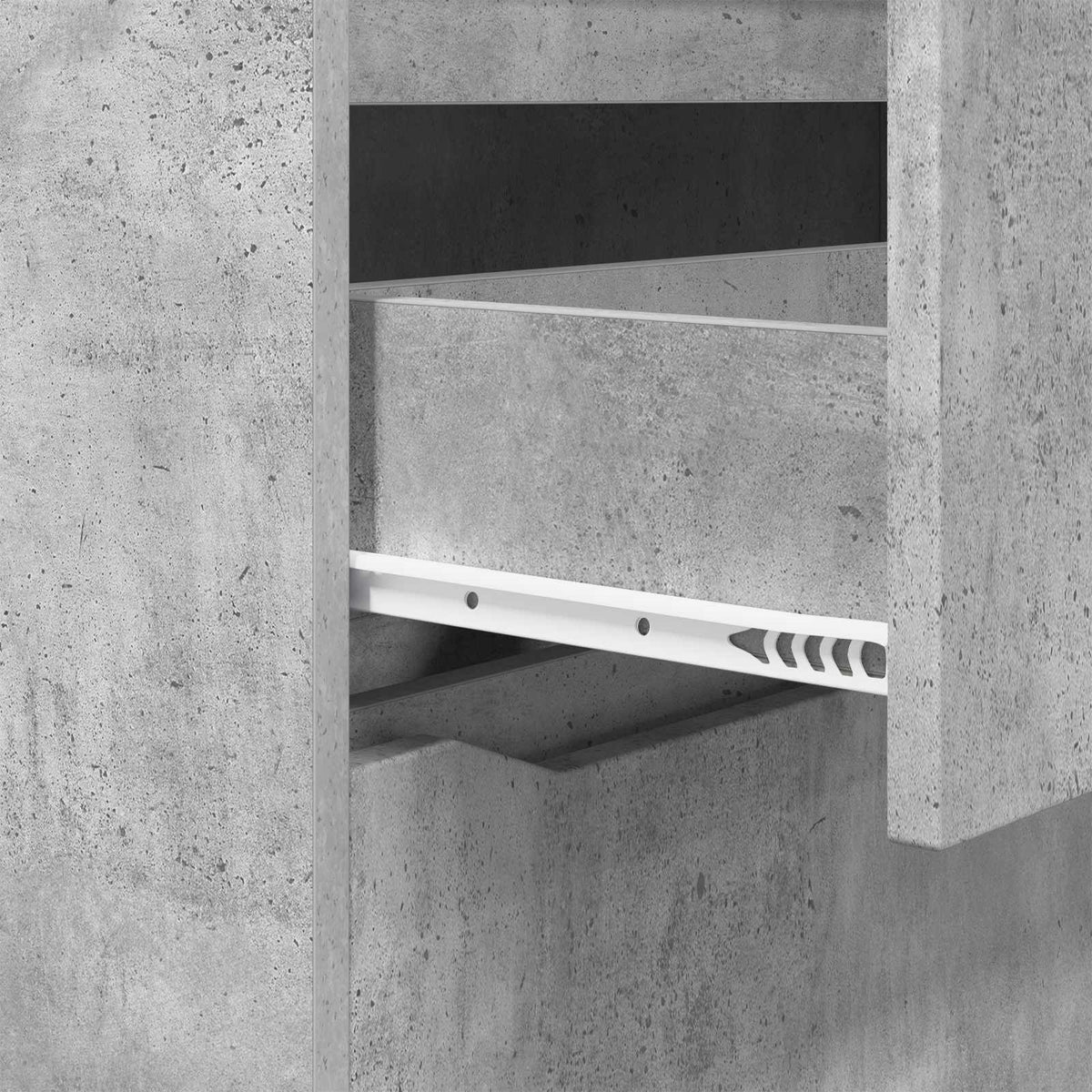 vidaXL Storage Cabinet 80 x 31 x 81 cm Engineered Wood Concrete Grey