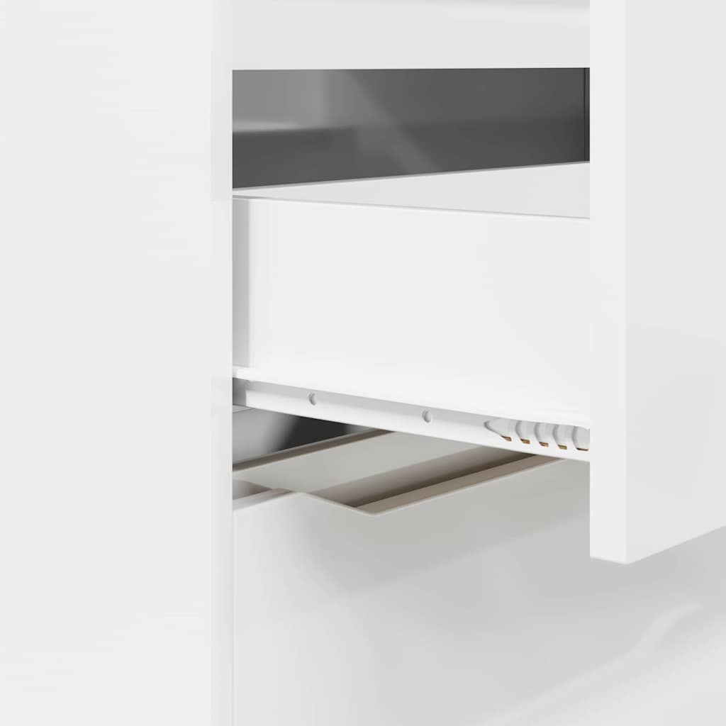 vidaXL Storage Cabinet High Gloss White 80 x 31 x 81 cm