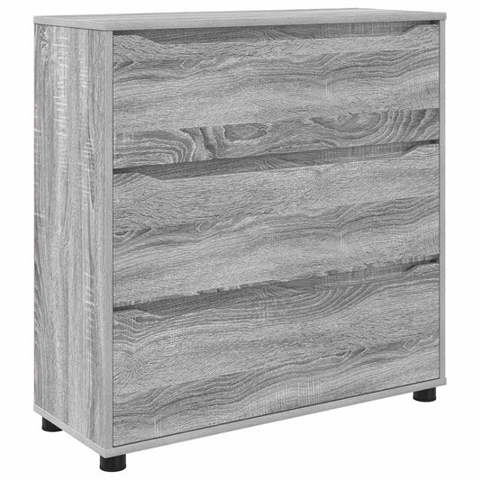 vidaXL Storage Cabinet 80 x 31 x 81 cm Engineered Wood Grey Sonoma