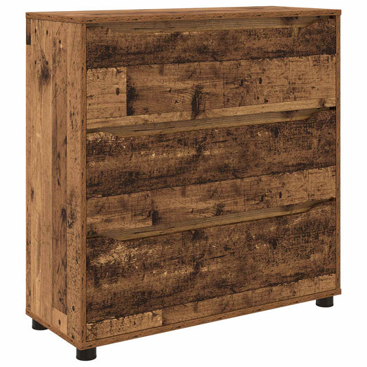 vidaXL Storage Cabinet 80 x 31 x 81 cm Engineered Wood Old Wood
