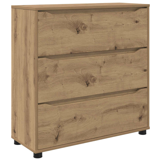 vidaXL Storage Cabinet 80 x 31 x 81 cm Engineered Wood Artisan Oak