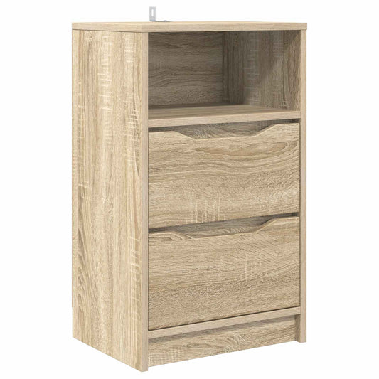 vidaXL Bedside Table Sonoma Oak 40 x 30 x 67 cm Engineered Wood