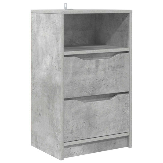 vidaXL Bedside Table Concrete Grey 40 x 30 x 467 cm Engineered Wood