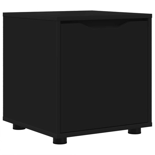 vidaXL Bathroom Cabinet 40.5 x 40 x 44 cm Engineered Wood Black