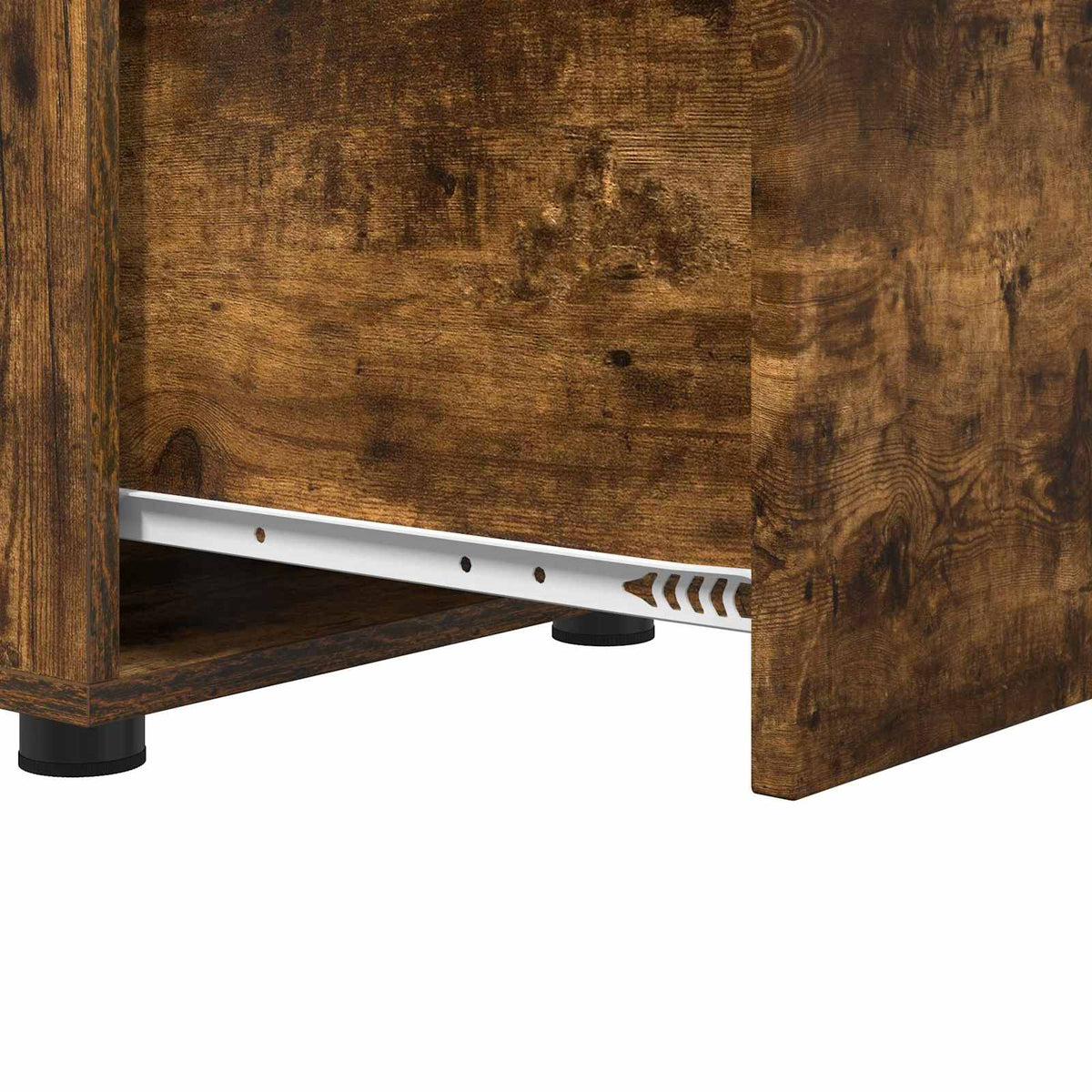 vidaXL Bathroom Cabinet 40.5 x 40 x 44 cm Engineered Wood Smoked Oak