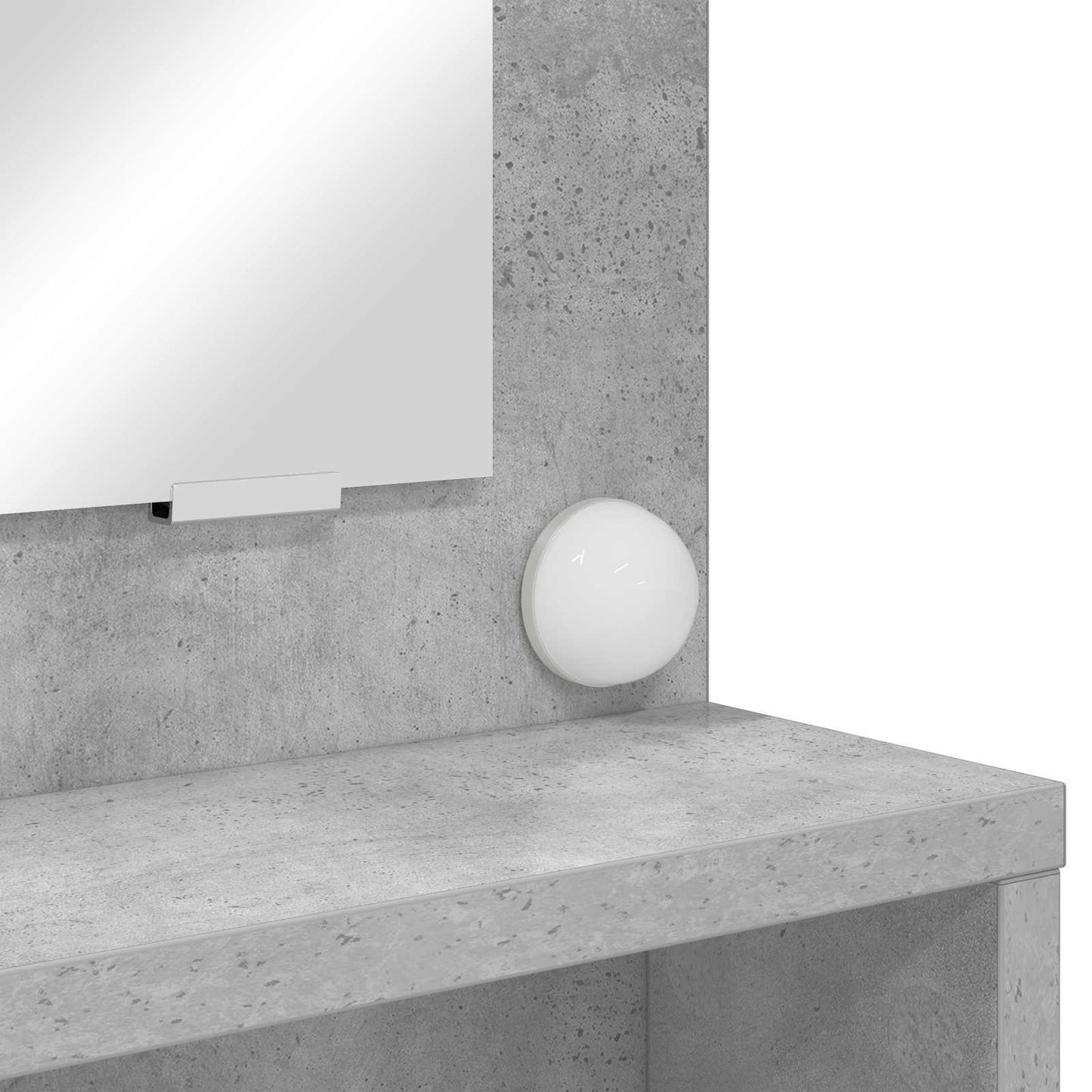 vidaXL Bedroom Dressing Tables Concrete Grey 80 x 39.6 x 135 cm
