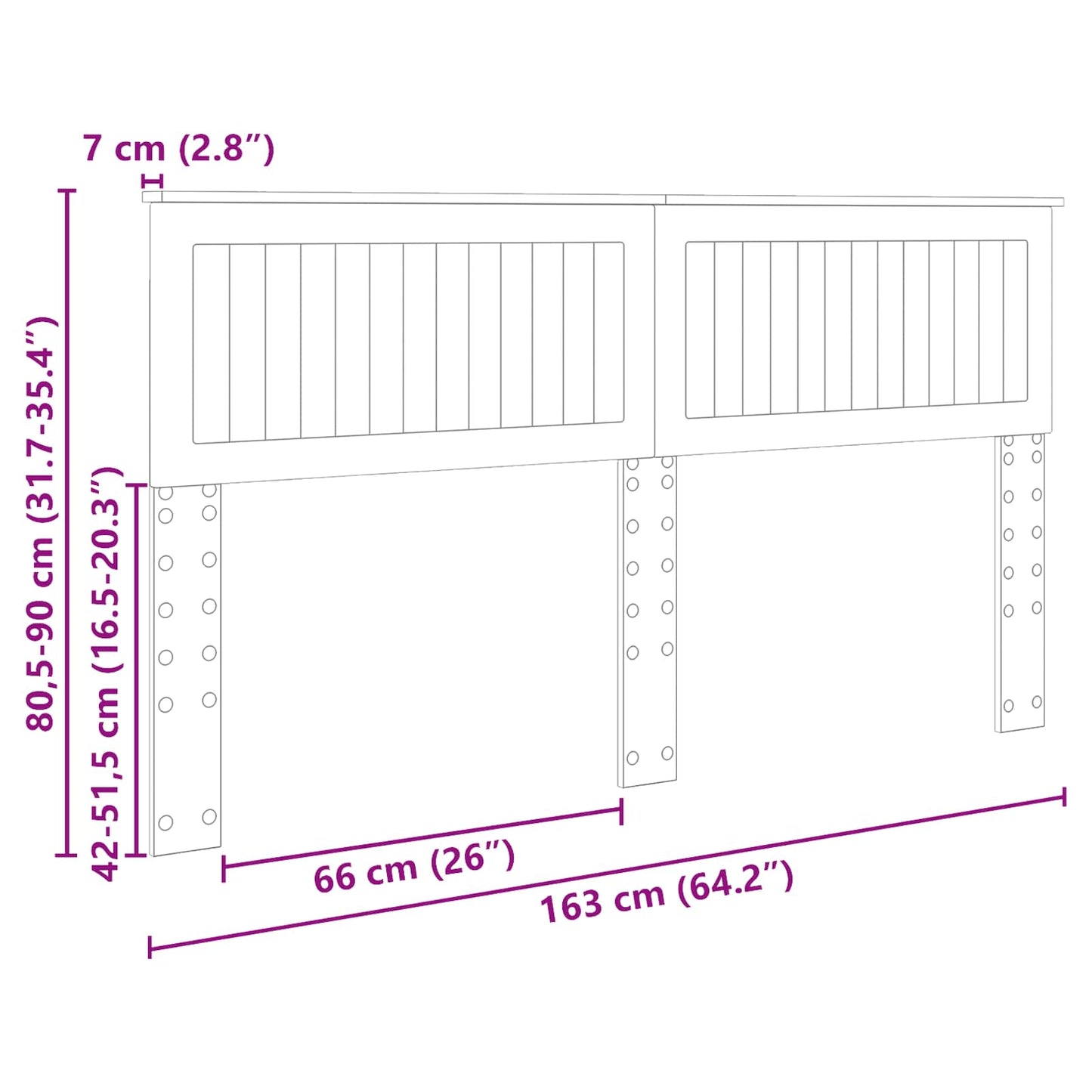 vidaXL Headboard Old Wood Engineered wood