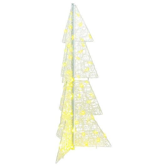 vidaXL Christmas Tree with 100 LEDs Warm White 120 cm Acrylic
