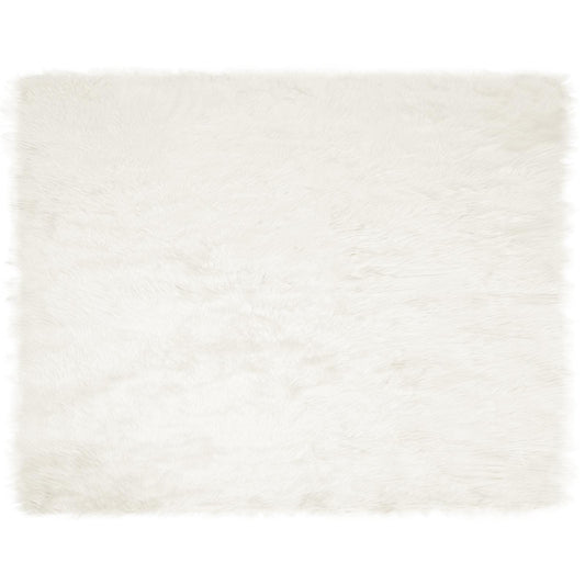vidaXL Faux Sheepskin Rug TAFALLA White 200 x 280 cm Polyester