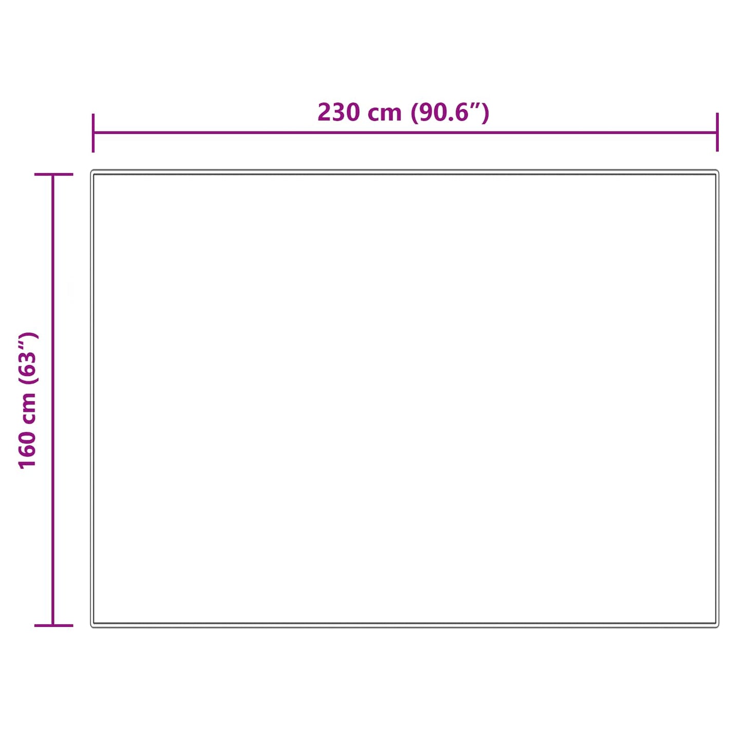vidaXL Faux Sheepskin Rug TAFALLA Cream 160 x 230 cm Polyester