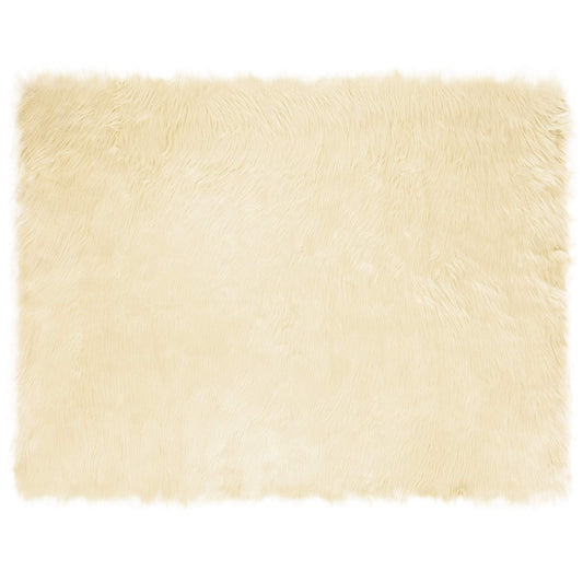 vidaXL Faux Sheepskin Rug TAFALLA Cream 240 x 340 cm Polyester