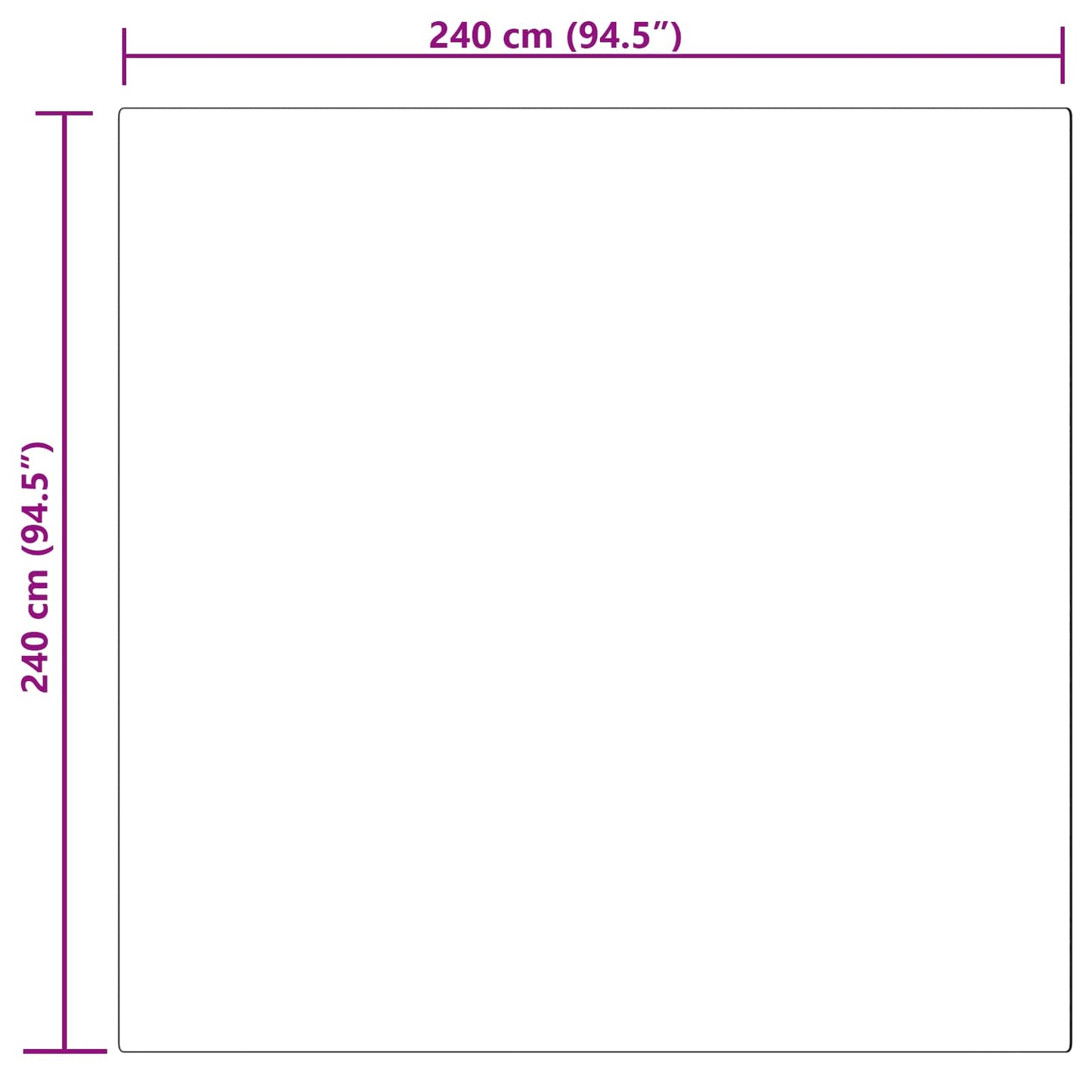 vidaXL Faux Sheepskin Rug TAFALLA Pink 240 x 240 cm Polyester