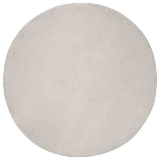 vidaXL Anti-Slip Faux Rabbit Fur Rug OLITE Beige Ø 100 cm Polyester