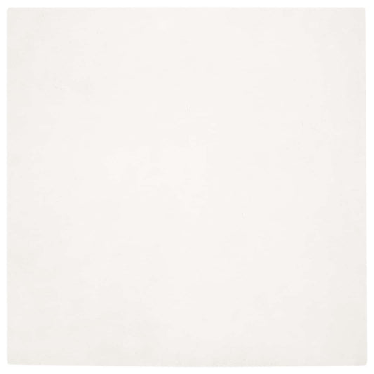 vidaXL Anti-Slip Faux Rabbit Fur Rug OLITE Cream 160 x 160 cm