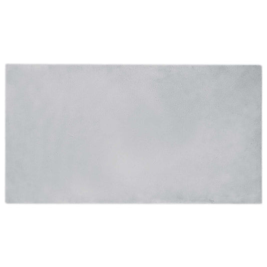 vidaXL Anti-Slip Faux Rabbit Fur Rug OLITE Grey 80 x 150 cm Polyester