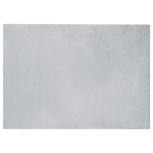 vidaXL Anti-Slip Faux Rabbit Fur Rug OLITE Grey 200 x 280 cm Polyester
