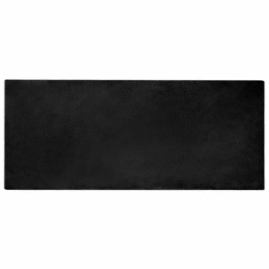 vidaXL Anti-Slip Faux Rabbit Fur Rug OLITE Black 80 x 200 cm Polyester