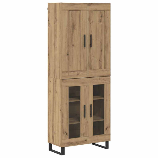 vidaXL Highboard 2 pcs Artisan Oak 69.5 x 34 x 180 cm