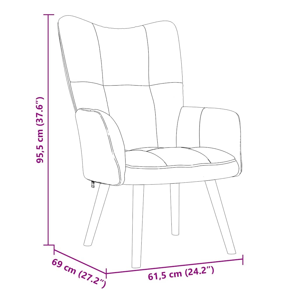vidaXL Relaxing Chair 2 pcs Dark Grey Velvet