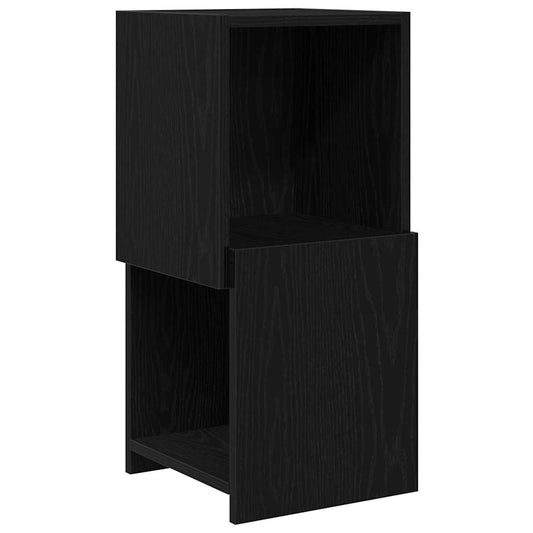 vidaXL Corner Cabinet Black Oak 30.5x30x65cm Engineered Wood
