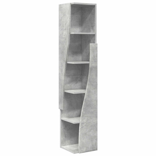 vidaXL Corner Cabinet 27.5x27x140cm Engineered Wood Concrete Grey