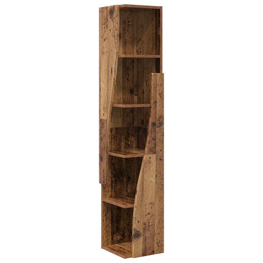 vidaXL Corner Cabinet 27.5x27x140cm Engineered Wood Old Wood