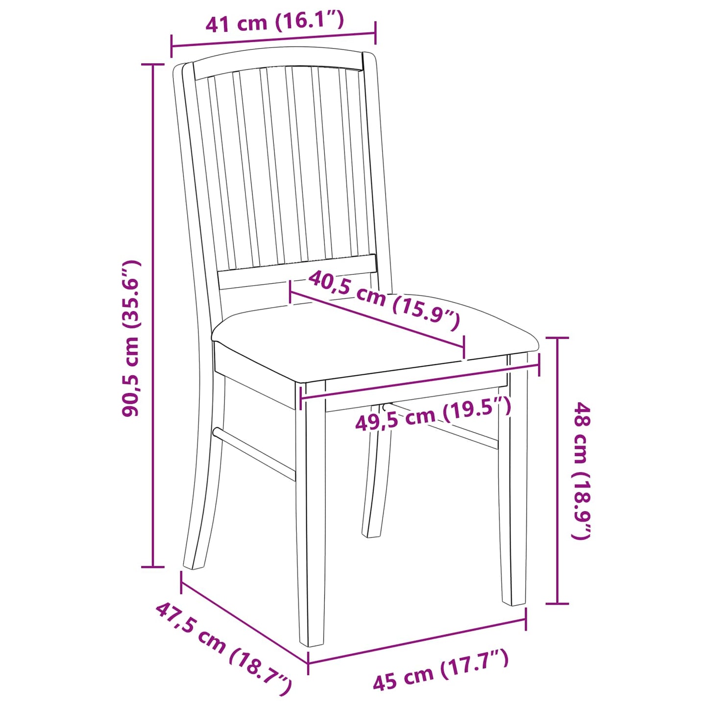 vidaXL Dining Chairs 2 pcs Light Brown 50 x 52.5 x 91 cm