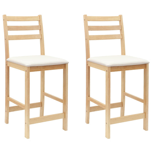 vidaXL Dining Chairs 2 pcs Natural 40 x 47.5 x 99.5 cm