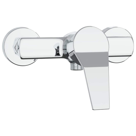 vidaXL Shower Mixer Tap Chrome G 1 / 2 inches Brass
