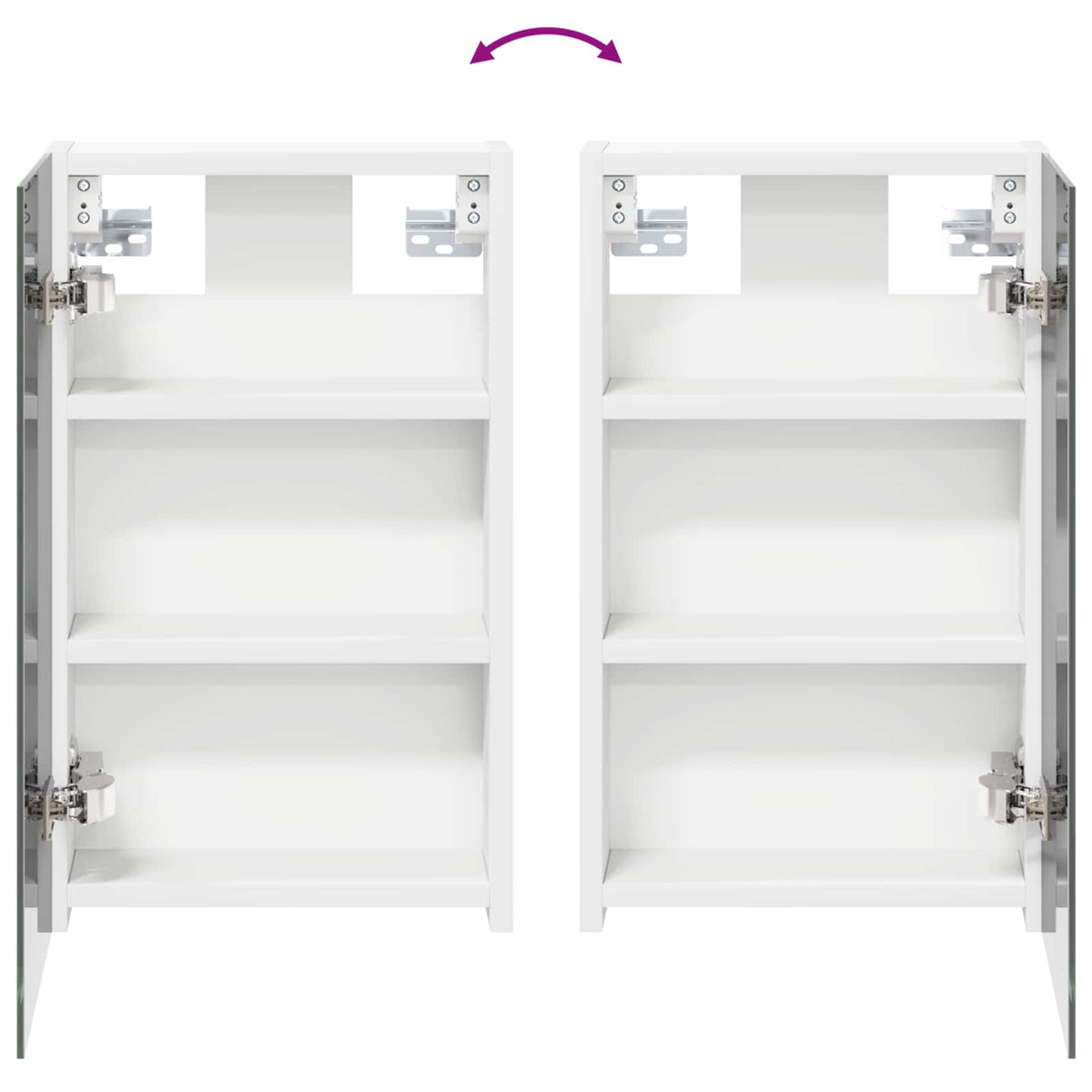 vidaXL Bathroom Cabinet Set 3 pcs 80 x 10.5 x 50 cm Engineered wood