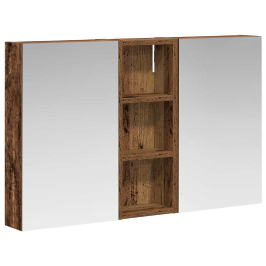 vidaXL Bathroom Cabinet Set 3 pcs 80 x 10.5 x 50 cm Engineered wood