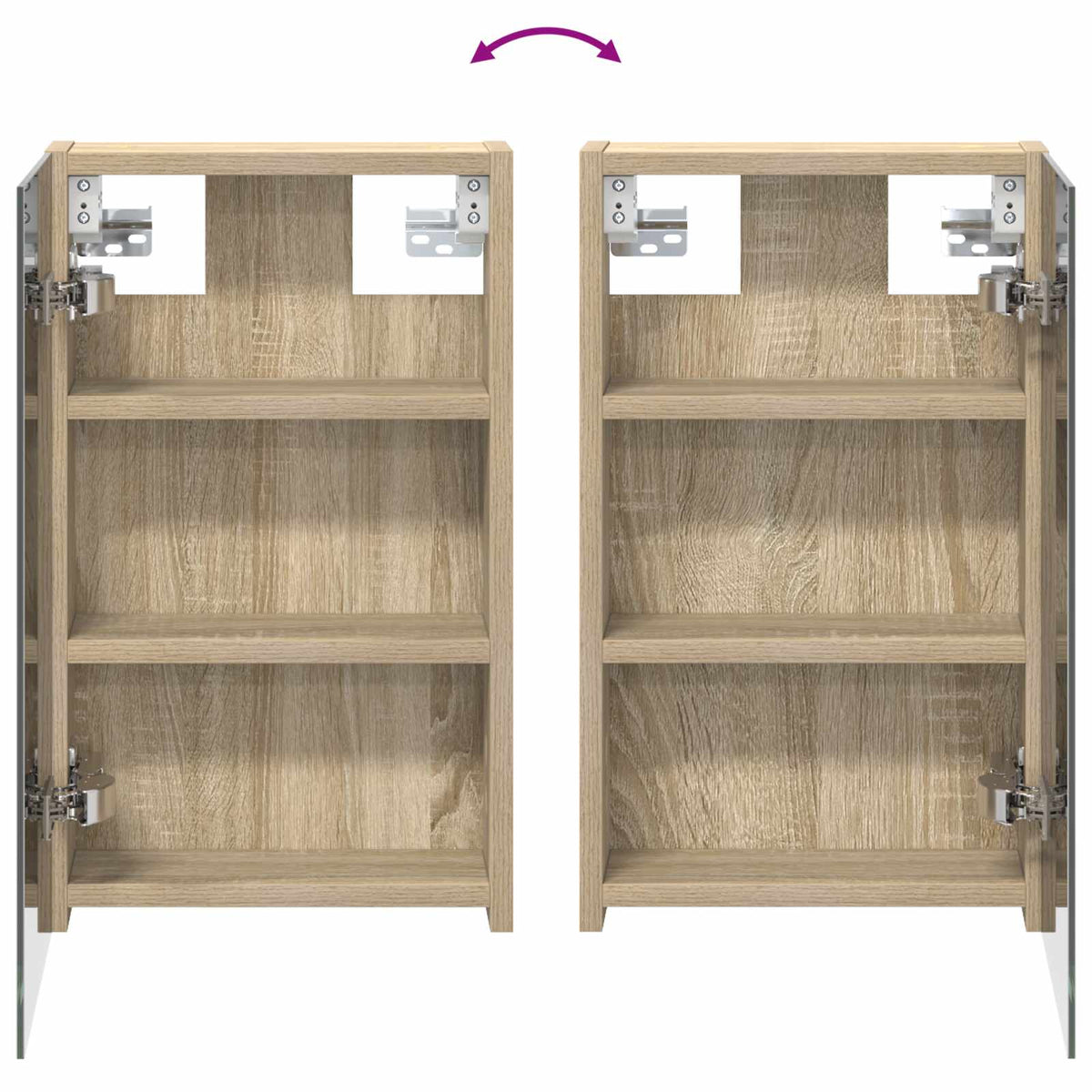 vidaXL Bathroom Cabinet Set 3 pcs 100 x 10.5 x 50 cm Engineered wood