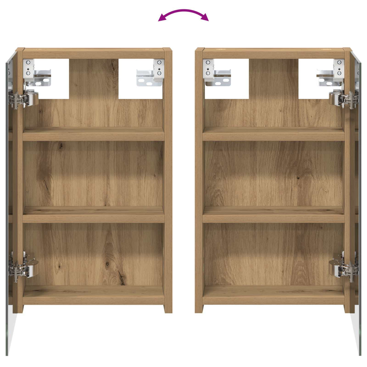 vidaXL Bathroom Cabinet Set 3 pcs 100 x 10.5 x 50 cm Engineered wood