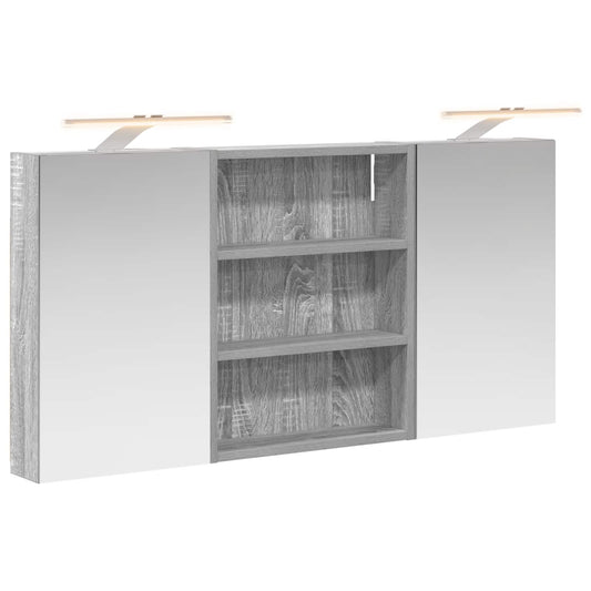 vidaXL Bathroom Cabinet Set 3 pcs 100 x 10.5 x 50 cm Engineered wood